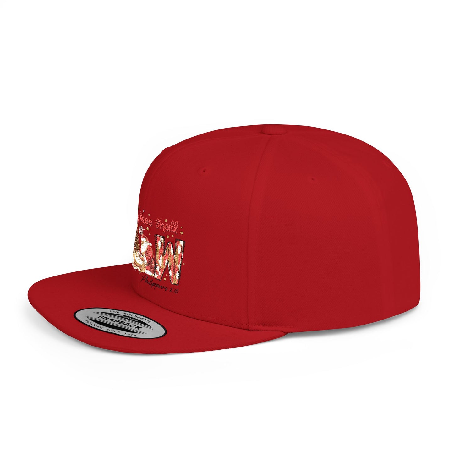 Every Knee Shall Bow Philippians 2:10 | Christian Christmas Design with Santa & Baby Jesus | Faith-Based Holiday Gift Snapback Cap