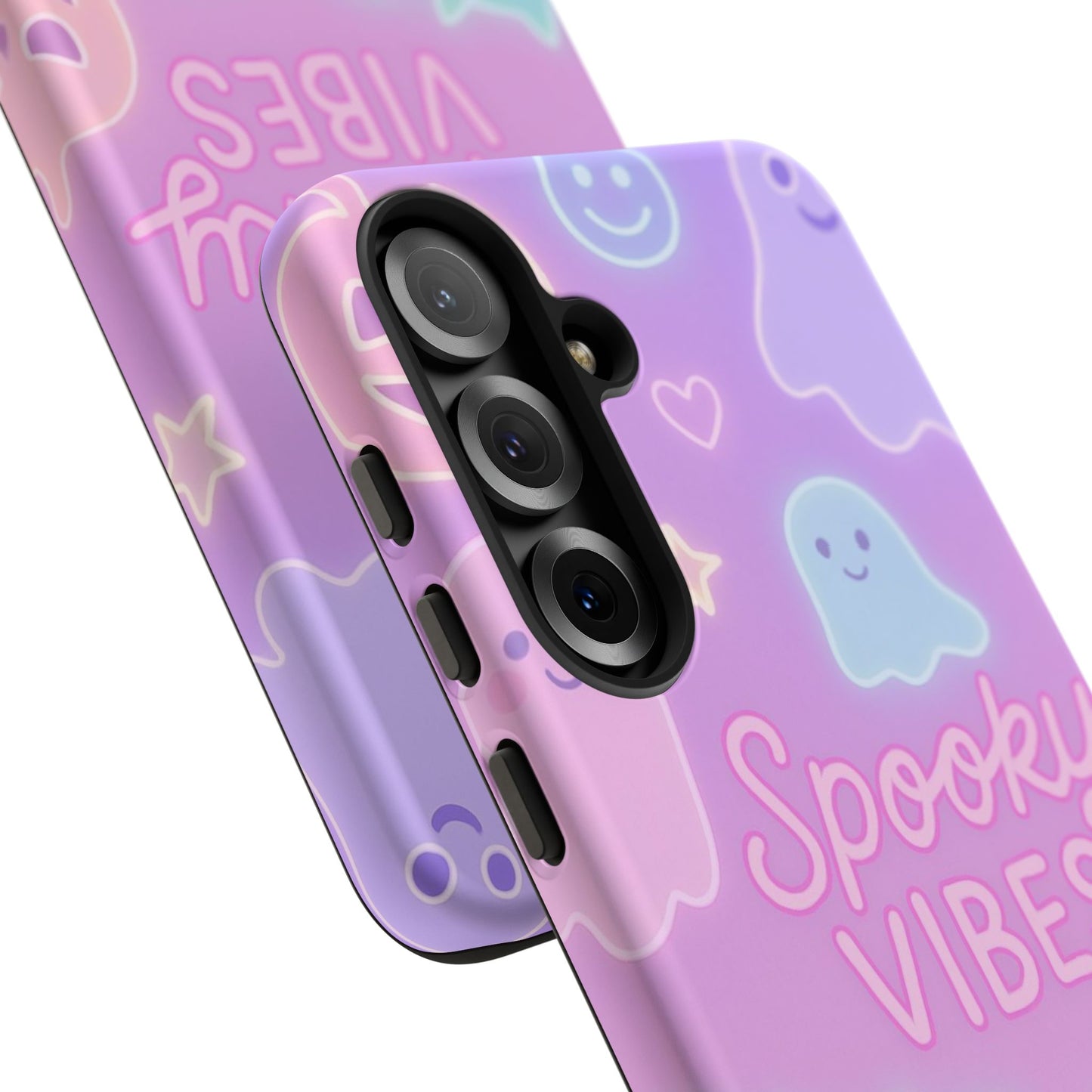 Spooky Vibes Pastel Halloween Design | Cute Ghosts, Pumpkins & Bats Aesthetic Phone Cases