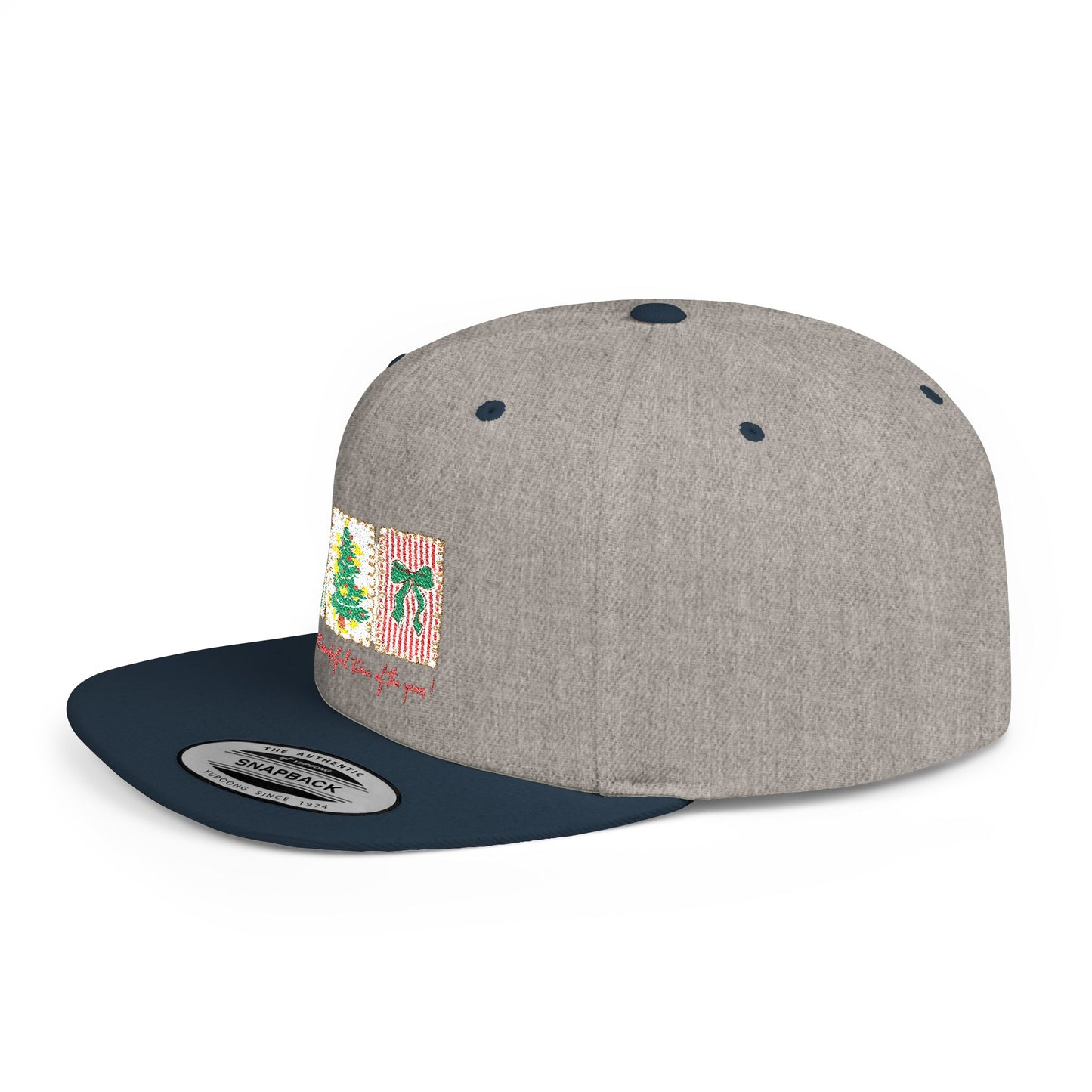 Festive Christmas Tree & Bow Design | It’s the Most Wonderful Time of the Year – Holiday Shirt, Mug, Tote & Home Decor Snapback Cap
