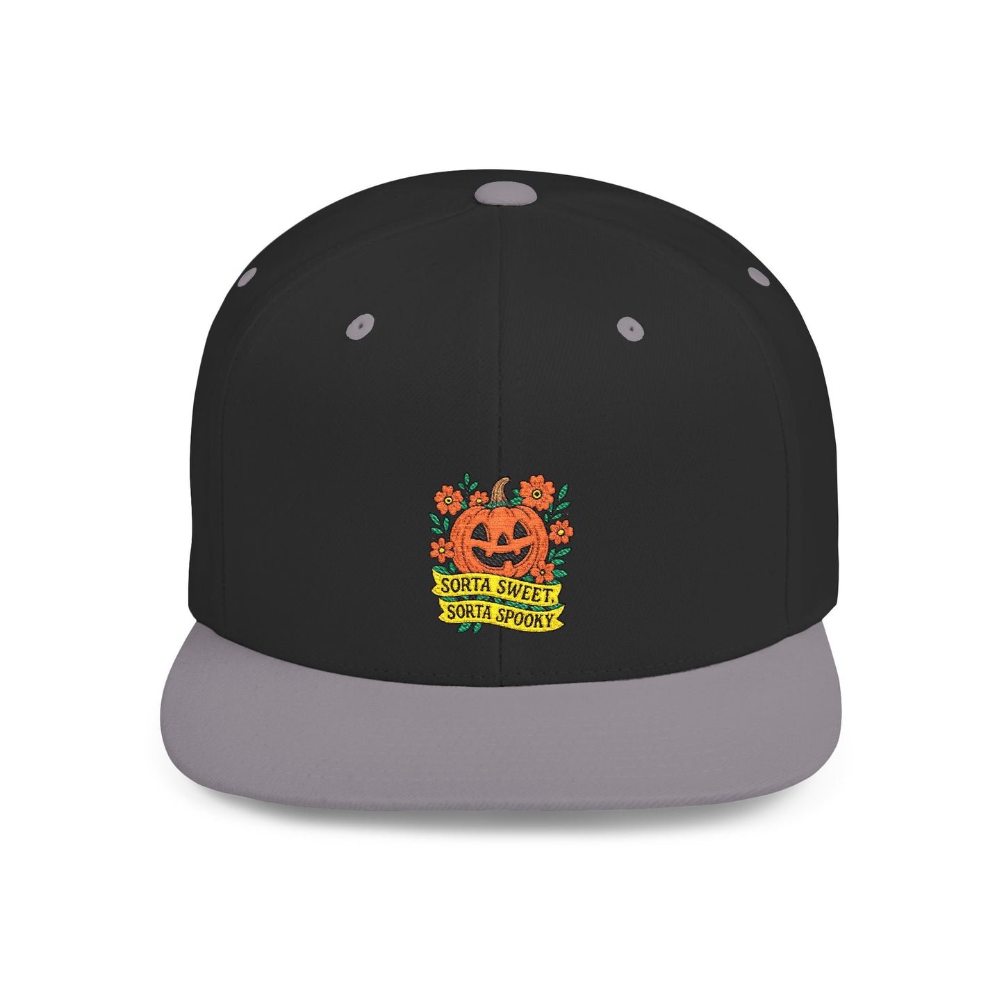 Cute Pumpkin Design – Sorta Sweet, Sorta Spooky Halloween Artwork Snapback Cap