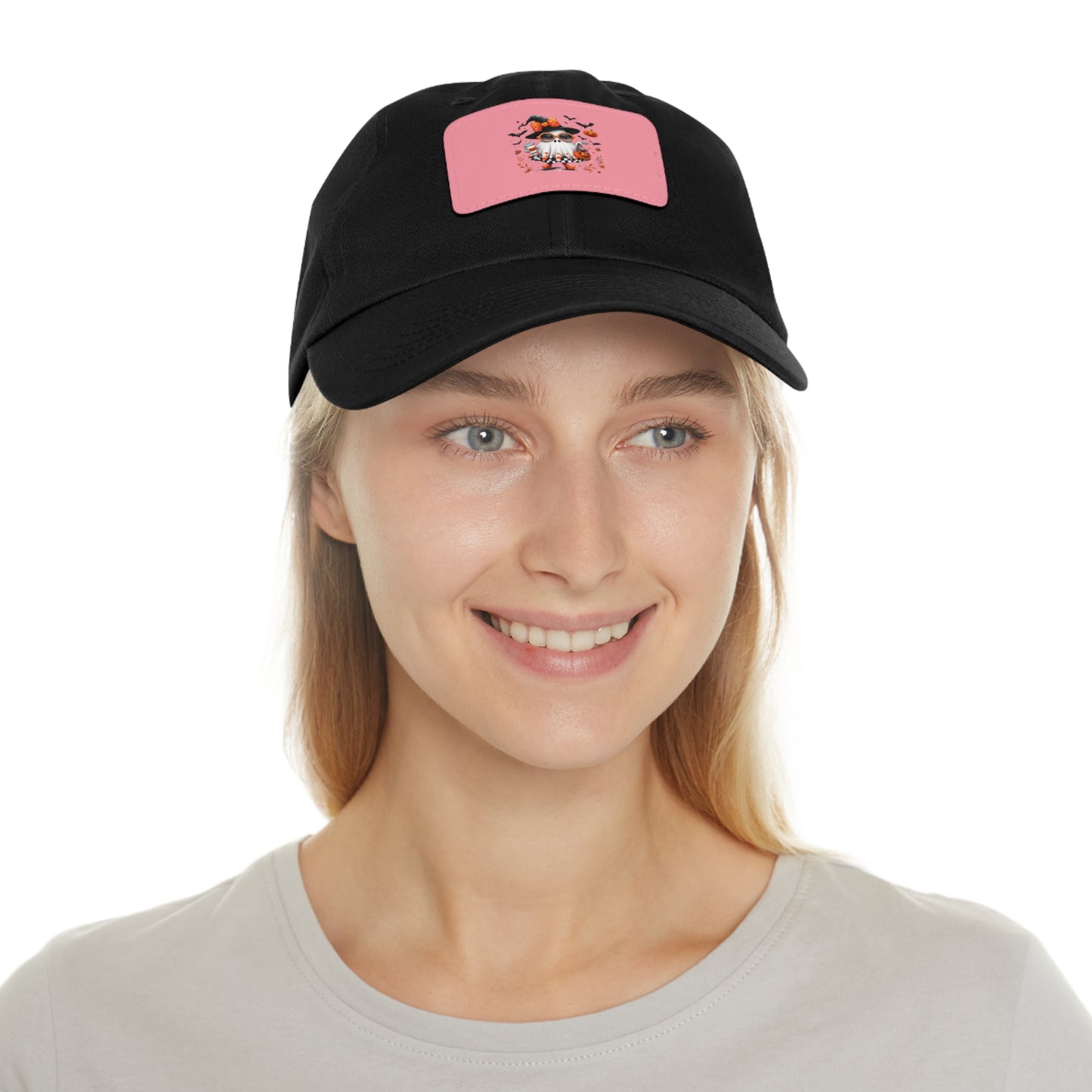 Cute Halloween Ghost T-Shirt | Trendy Witch Ghost Outfit | Spooky Fall Shirt for Women | Pumpkin Aesthetic Halloween Apparel Gift Dad Hat