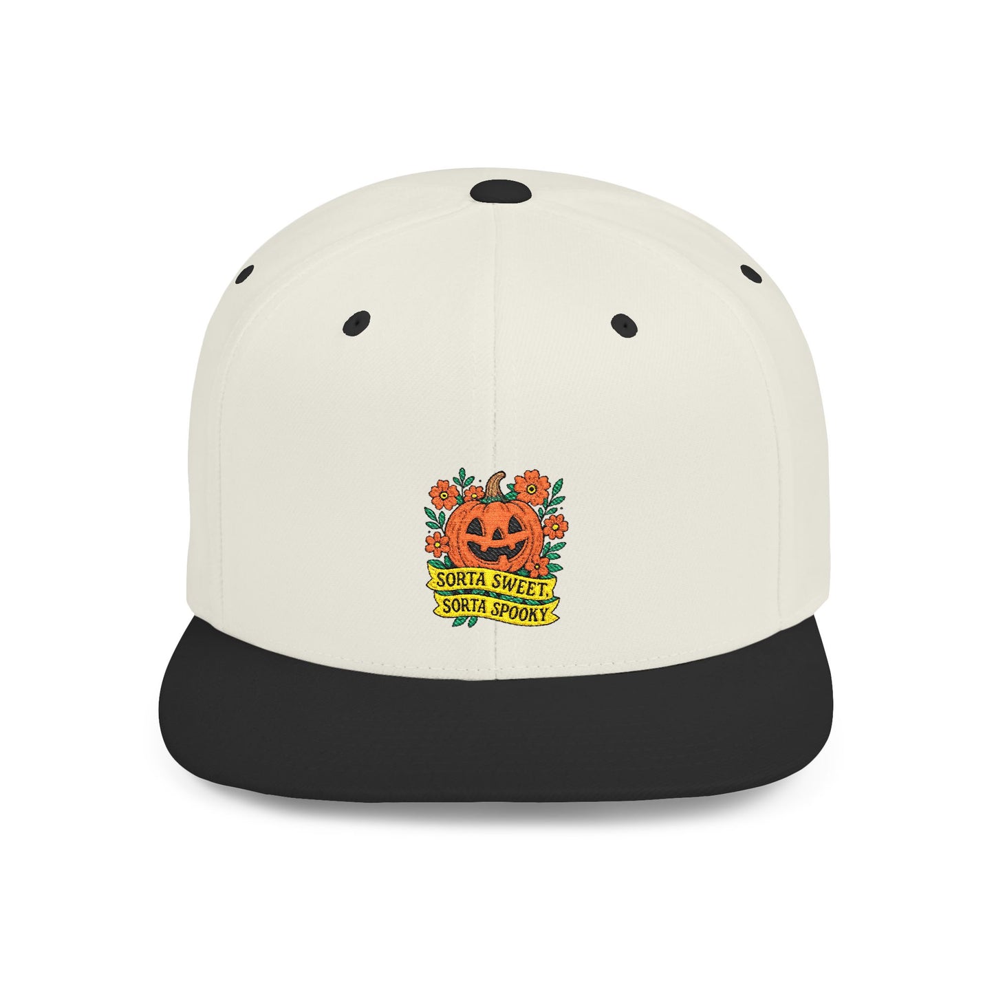 Cute Pumpkin Design – Sorta Sweet, Sorta Spooky Halloween Artwork Snapback Cap