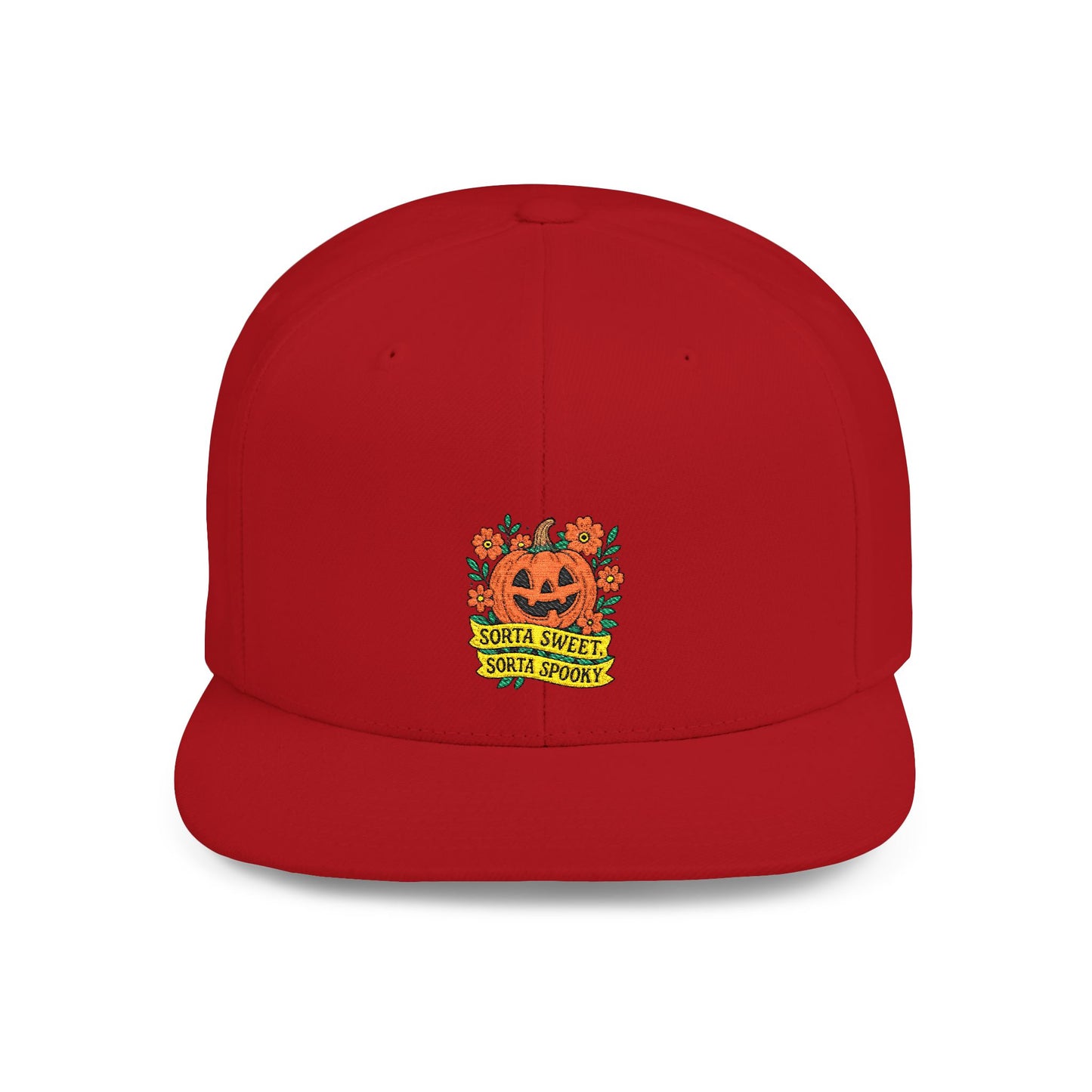 Cute Pumpkin Design – Sorta Sweet, Sorta Spooky Halloween Artwork Snapback Cap