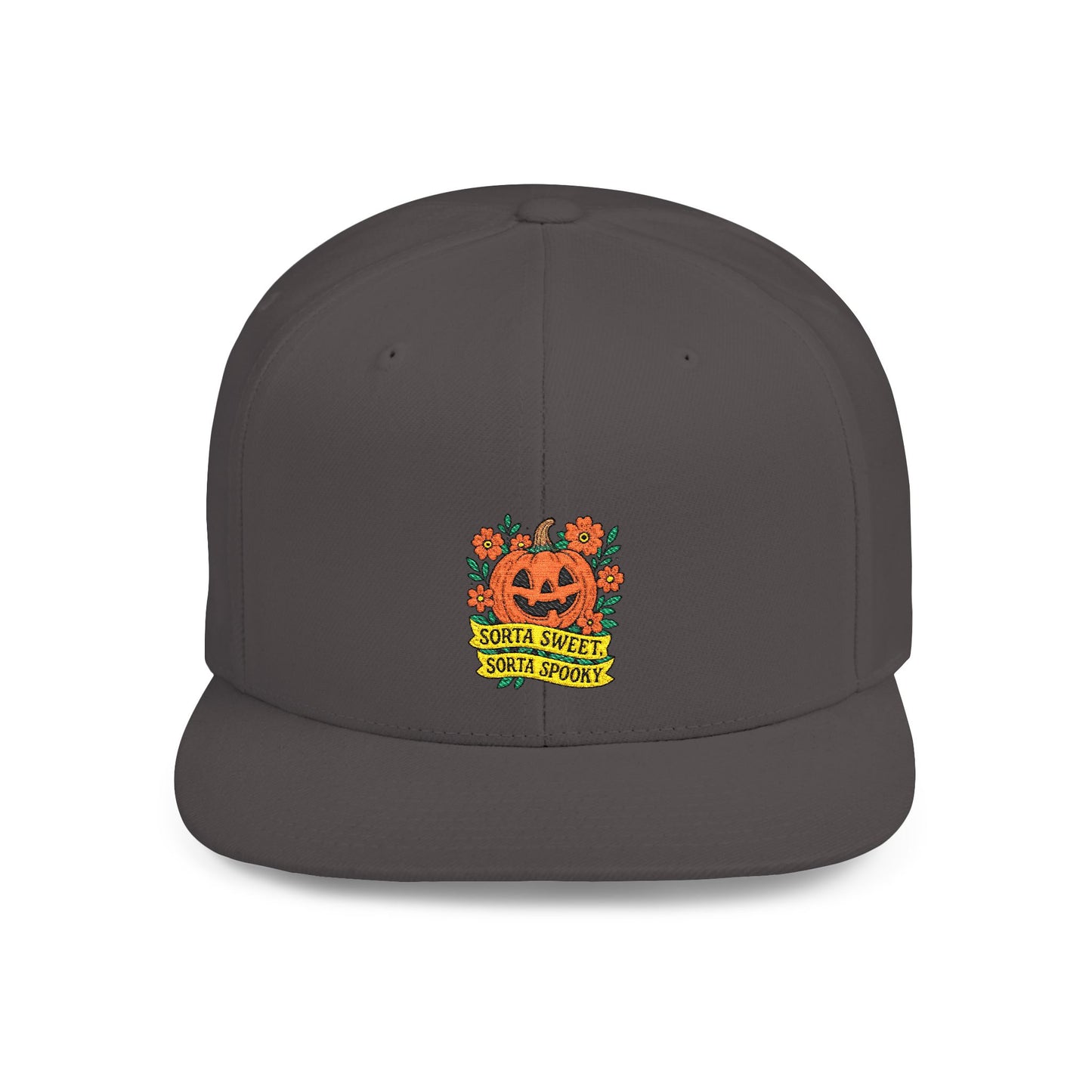 Cute Pumpkin Design – Sorta Sweet, Sorta Spooky Halloween Artwork Snapback Cap