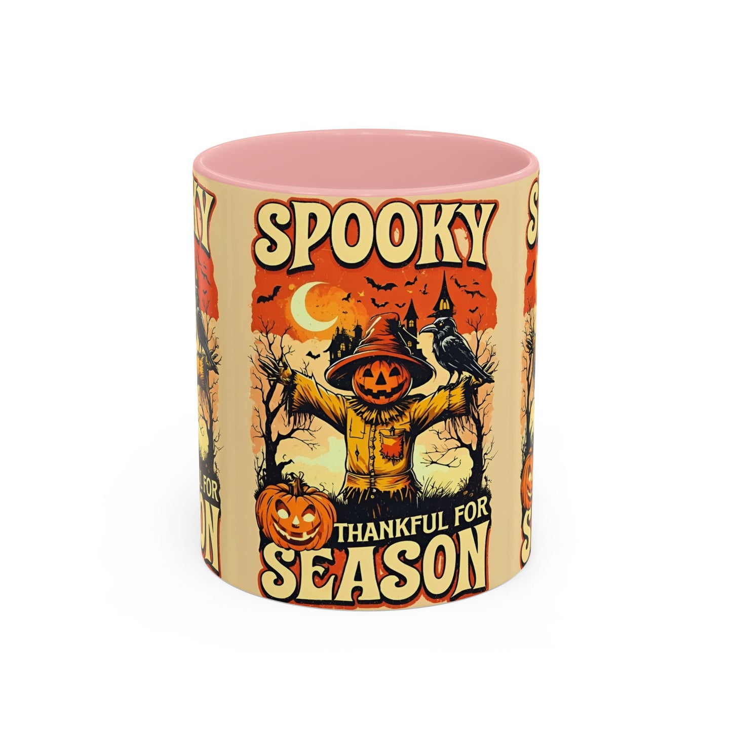 Spooky Thankful for the Season Mug π | Cute Pumpkin Halloween Coffee Cup Accent Mug