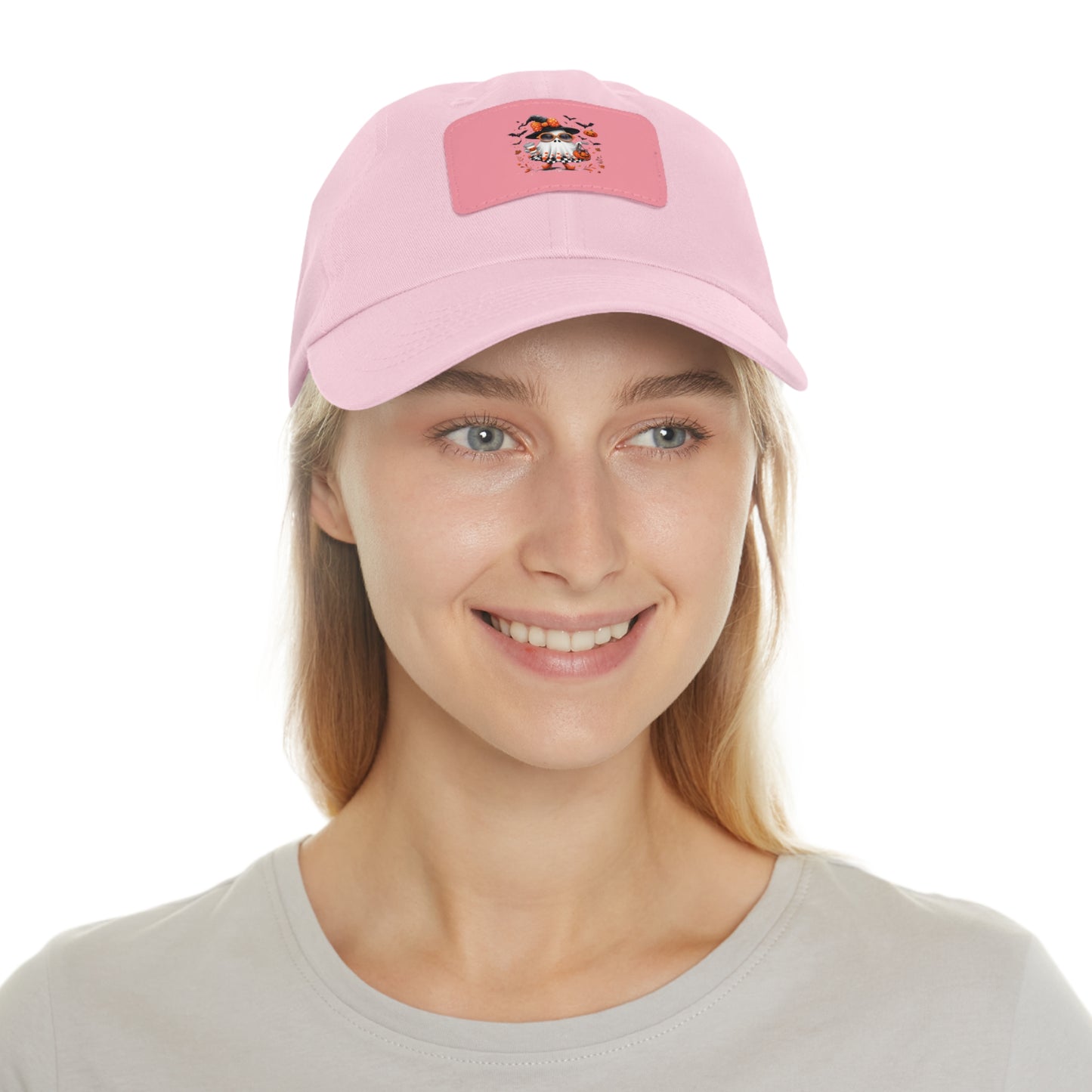 Cute Halloween Ghost T-Shirt | Trendy Witch Ghost Outfit | Spooky Fall Shirt for Women | Pumpkin Aesthetic Halloween Apparel Gift Dad Hat