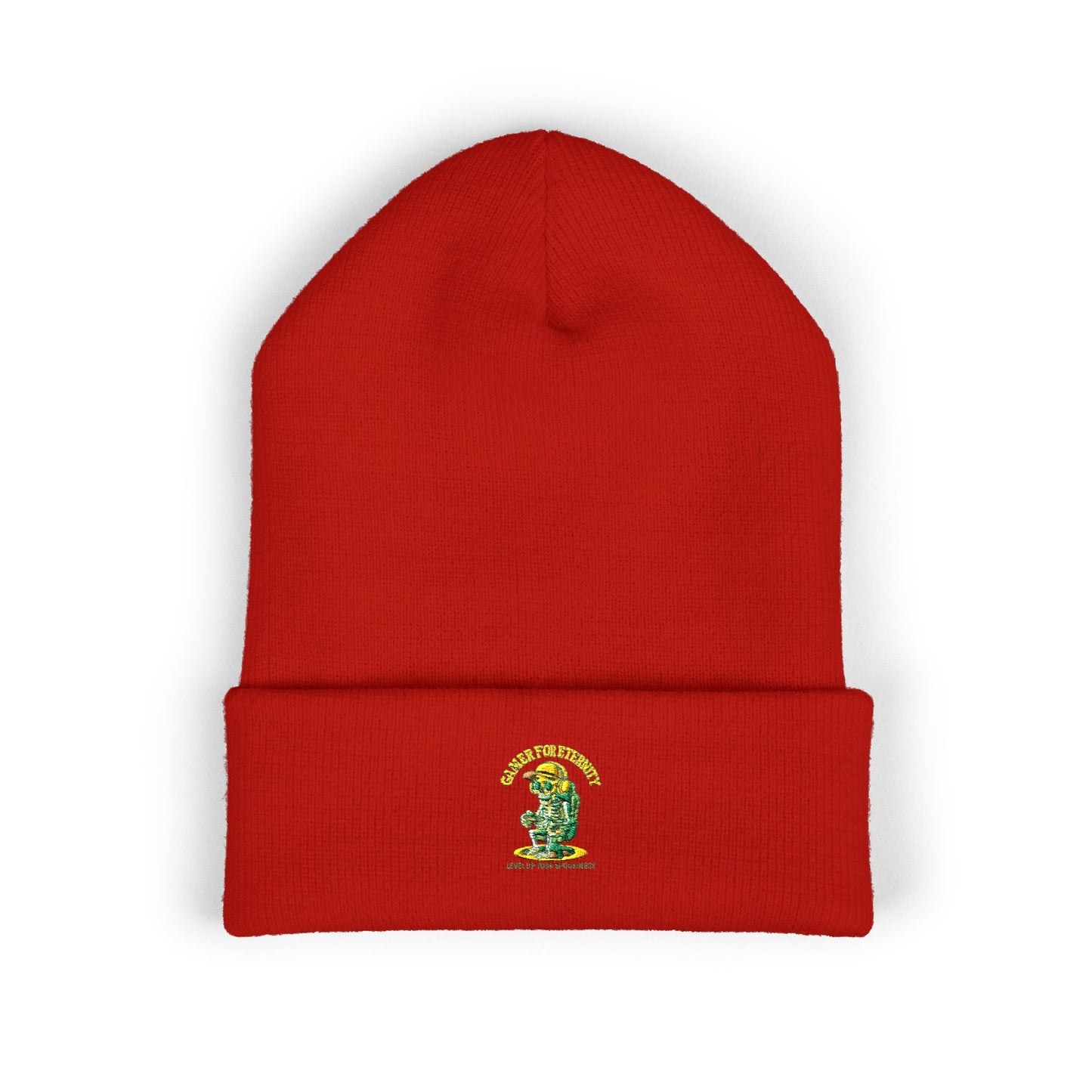 Stylish Embroidered Cuffed Beanie - Cozy Winter Hat for Fans, Gifts for Him or Her, Perfect for Holidays, Outdoor Events, Casual Wear, Cuffed Beanie