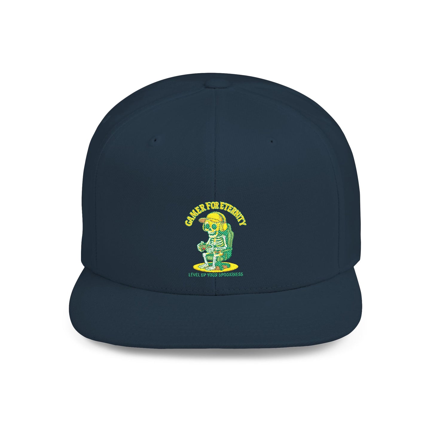 Trendy Flat Bill Snapback Hat, Casual Outdoor Cap, Custom Graphic Hat, Perfect for Summer Festivals, Streetwear Accessory, Snapback Cap