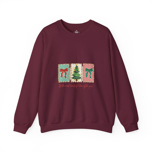 Festive Christmas Tree & Bow Design | It’s the Most Wonderful Time of the Year – Holiday Shirt, Mug, Tote & Home Decor