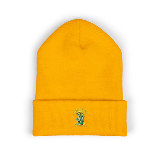 Stylish Embroidered Cuffed Beanie - Cozy Winter Hat for Fans, Gifts for Him or Her, Perfect for Holidays, Outdoor Events, Casual Wear, Cuffed Beanie