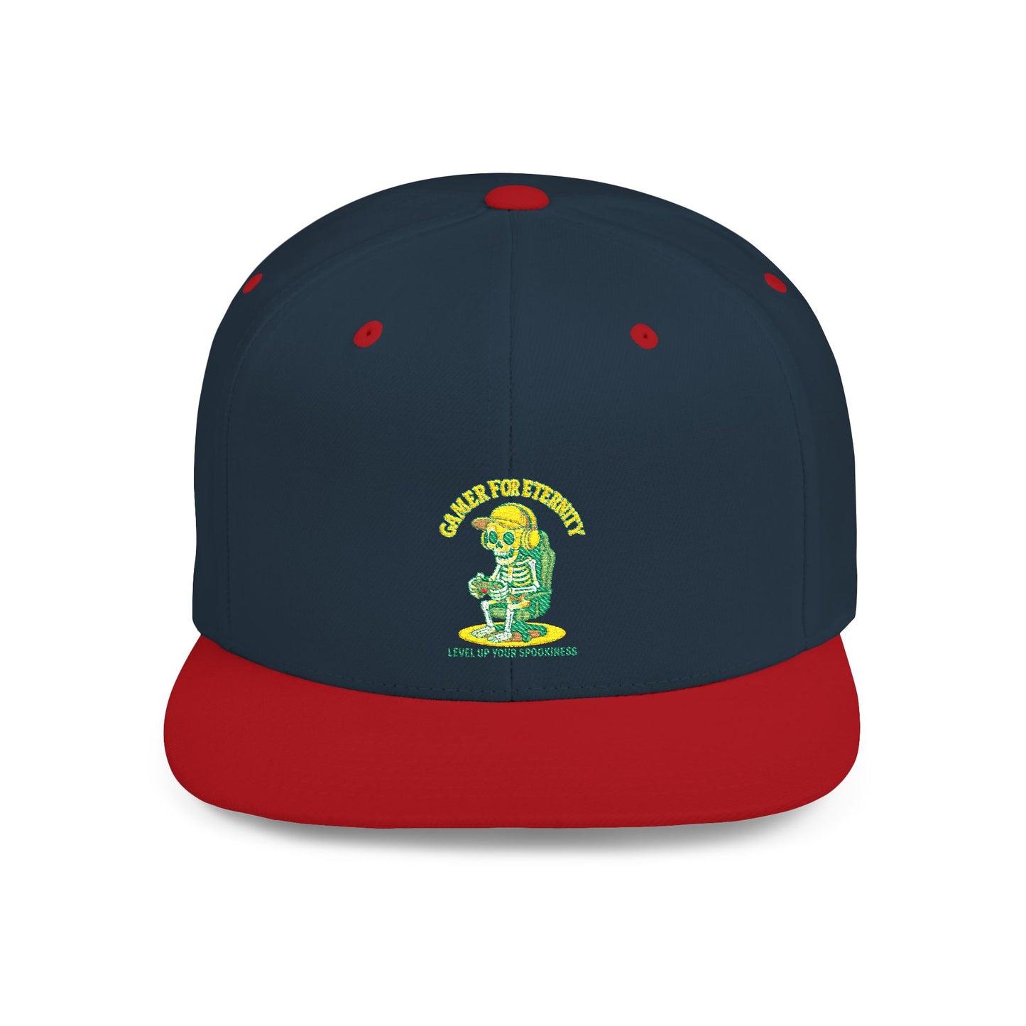 Trendy Flat Bill Snapback Hat, Casual Outdoor Cap, Custom Graphic Hat, Perfect for Summer Festivals, Streetwear Accessory, Snapback Cap