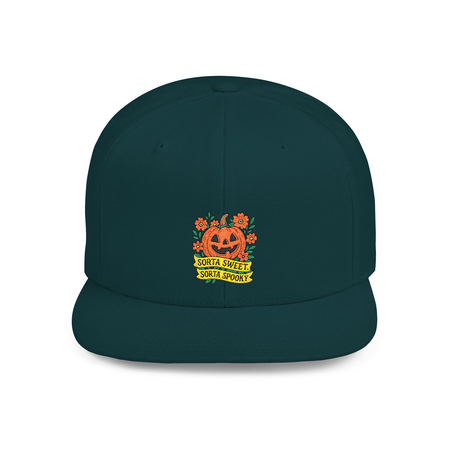 Cute Pumpkin Design – Sorta Sweet, Sorta Spooky Halloween Artwork Snapback Cap