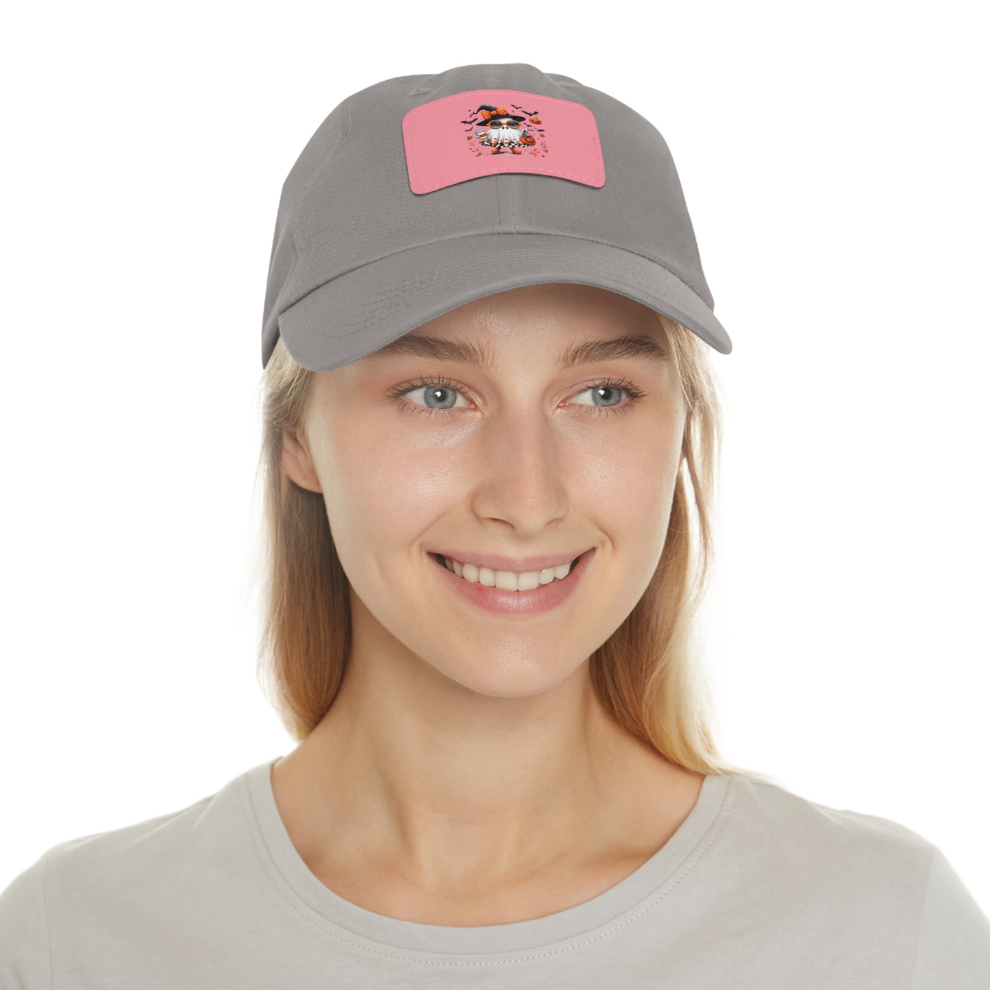 Cute Halloween Ghost T-Shirt | Trendy Witch Ghost Outfit | Spooky Fall Shirt for Women | Pumpkin Aesthetic Halloween Apparel Gift Dad Hat