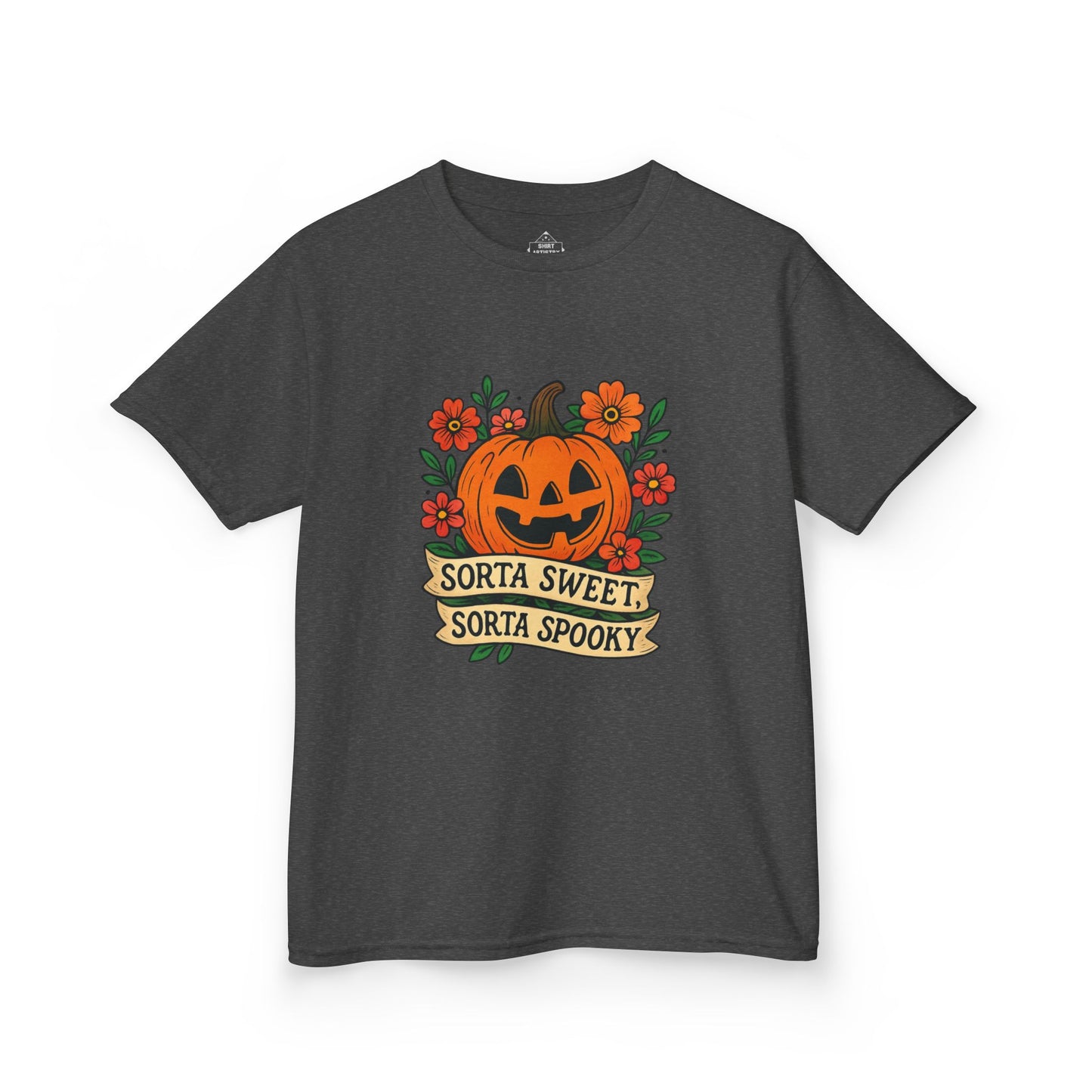 Cute Pumpkin Design – Sorta Sweet, Sorta Spooky Halloween Artwork , Kids T-Shirts
