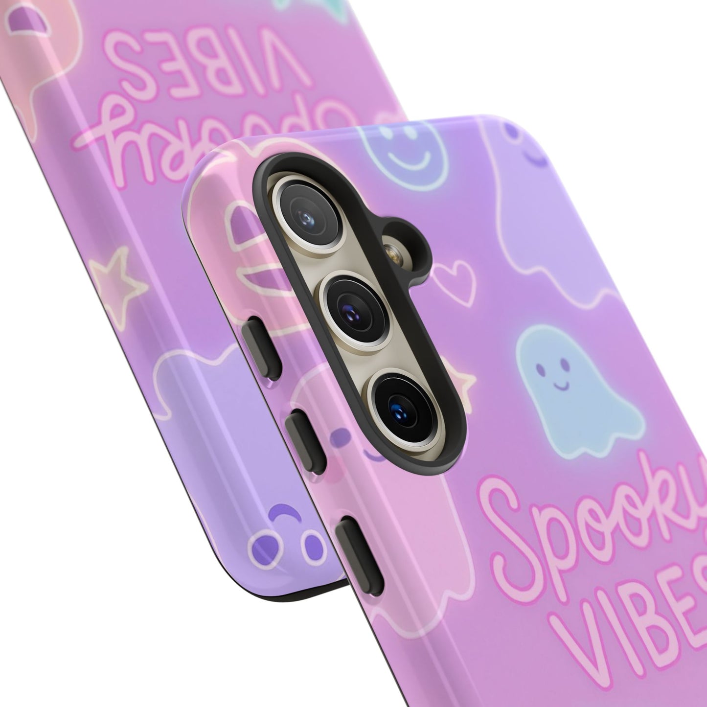 Spooky Vibes Pastel Halloween Design | Cute Ghosts, Pumpkins & Bats Aesthetic Phone Cases