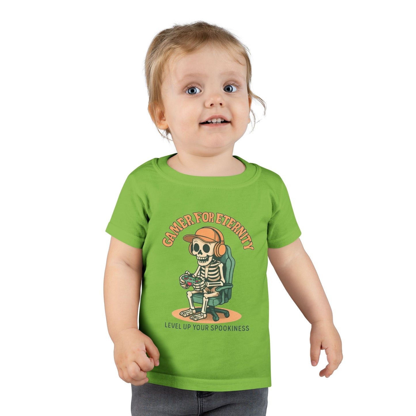 Toddler Skeleton Gamer T-Shirt, Cute Kids Tee, Halloween Costume, Birthday Gift, Casual Wear, Funny Toddler Shirt, Toddler T-Shirt