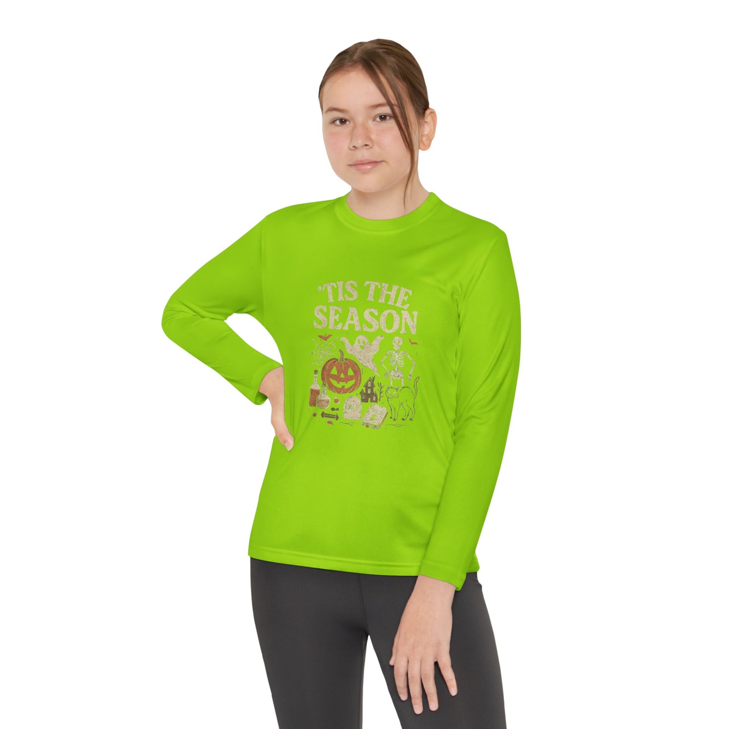 ‘Tis the Season Halloween  | Vintage Spooky Season Shirt with Ghost, Skeleton & Pumpkin | Retro Halloween Graphic Tee for Fall