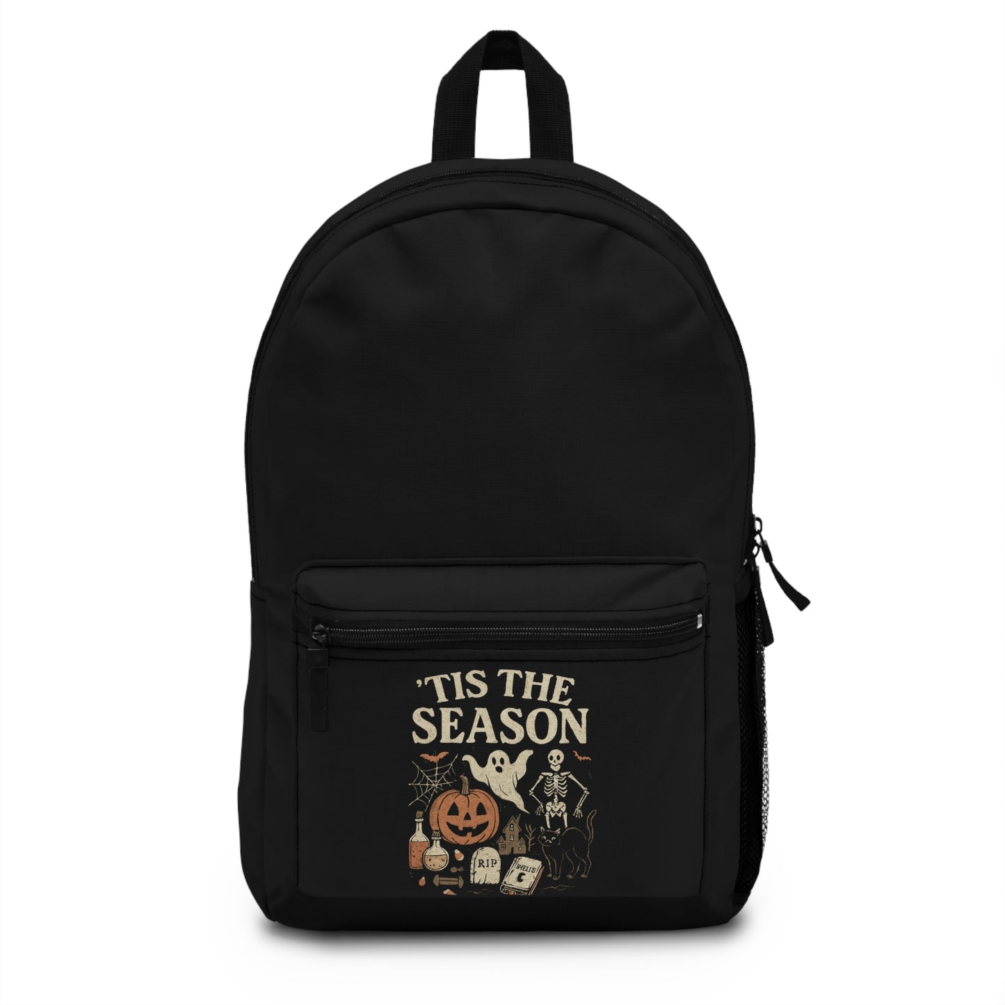 Halloween-Themed Backpack - 'Tis the Season - Perfect for Trick or Treating, School, Gifts, and Fall Celebrations Backpacks