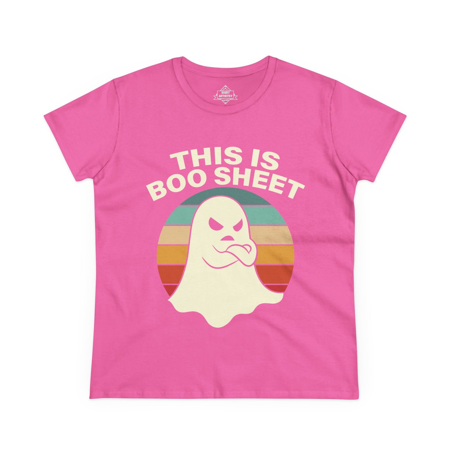 This Is Boo Sheet Funny Halloween | Sarcastic Ghost Shirt for Spooky Season | Retro Ghost Graphic Tee for Men & Women