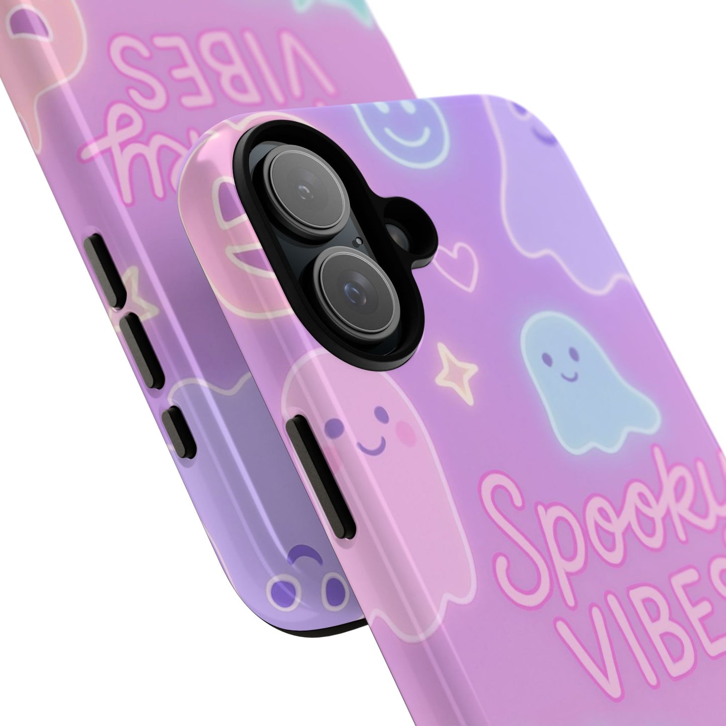 Spooky Vibes Pastel Halloween Design | Cute Ghosts, Pumpkins & Bats Aesthetic Phone Cases