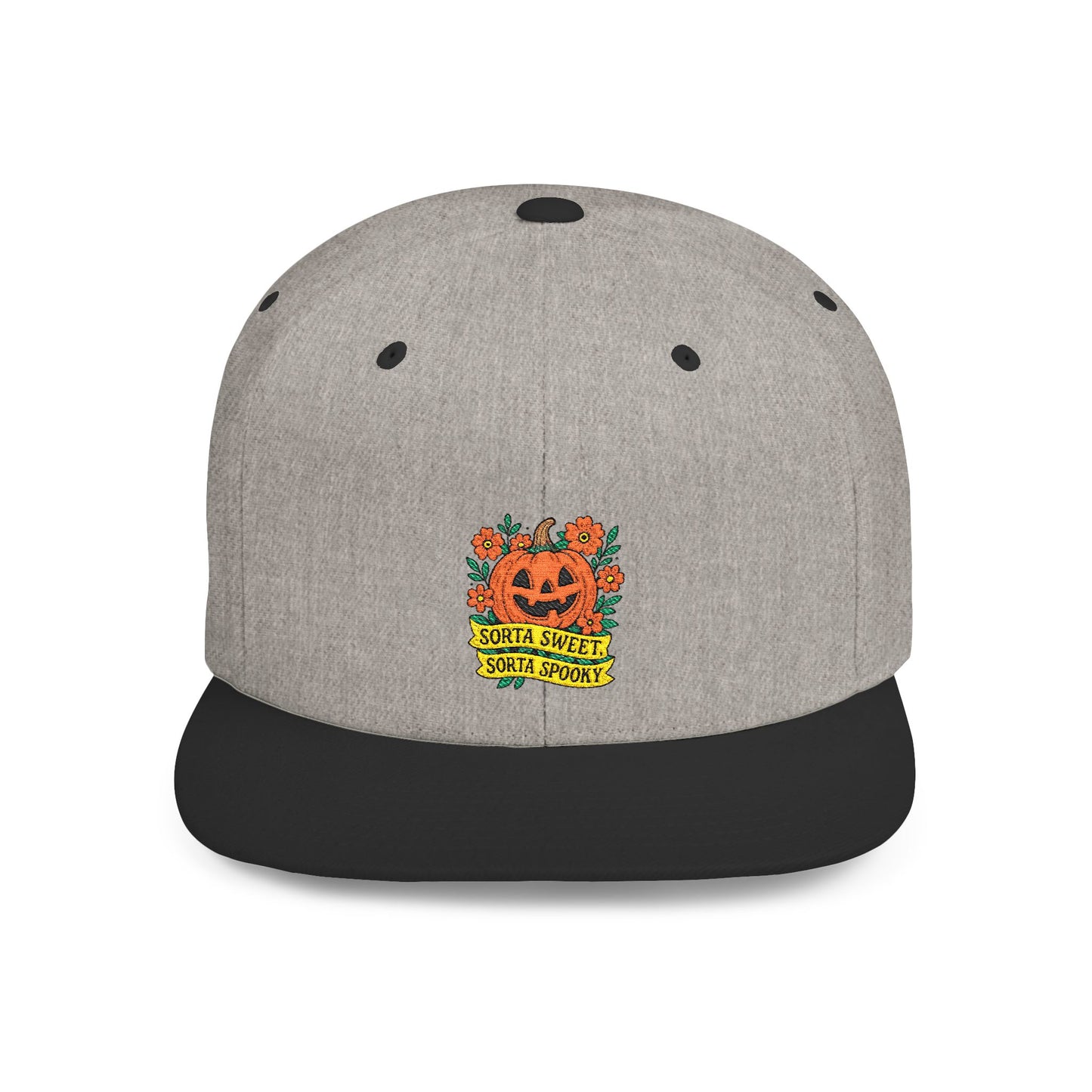 Cute Pumpkin Design – Sorta Sweet, Sorta Spooky Halloween Artwork Snapback Cap