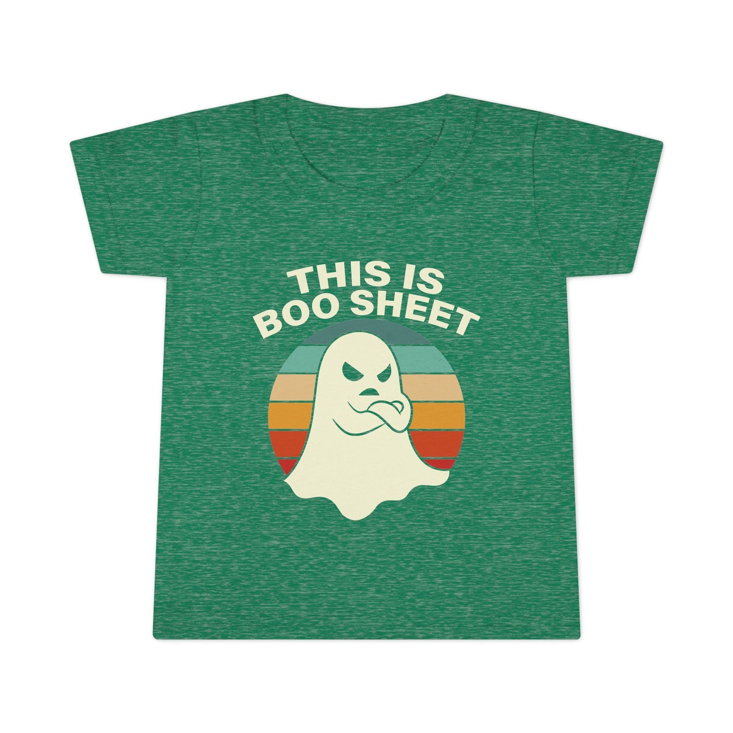This Is Boo Sheet Funny Halloween T‑Shirt | Sarcastic Ghost Shirt for Spooky Season | Retro Ghost Graphic Tee for Men & Women Toddler T-Shirt