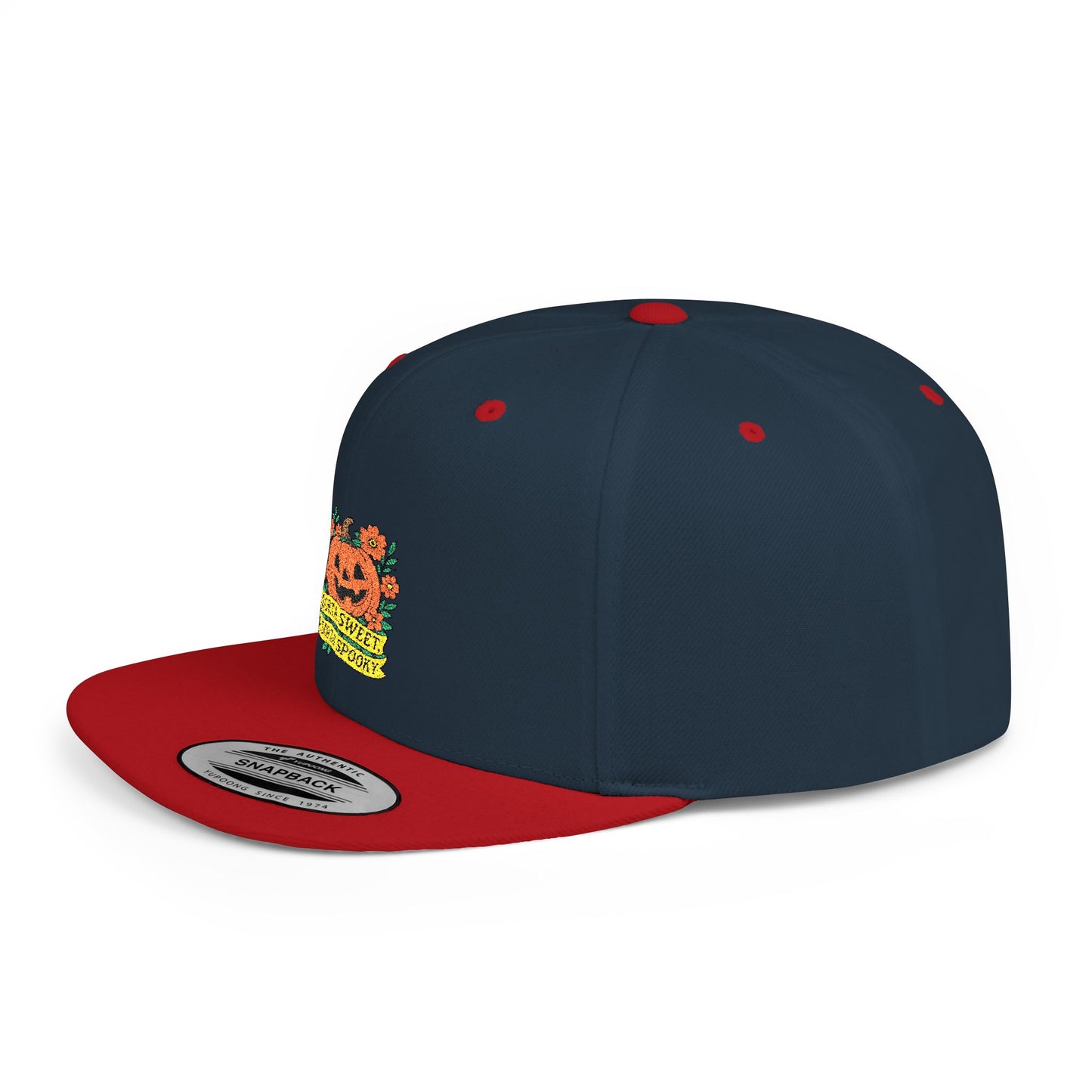 Cute Pumpkin Design – Sorta Sweet, Sorta Spooky Halloween Artwork Snapback Cap