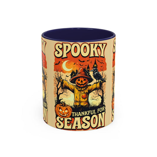Spooky Thankful for the Season Mug 🎃 | Cute Pumpkin Halloween Coffee Cup Accent Mug