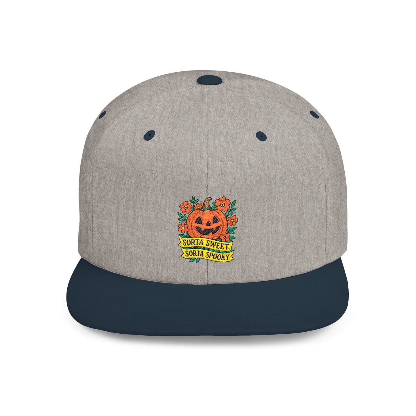 Cute Pumpkin Design – Sorta Sweet, Sorta Spooky Halloween Artwork Snapback Cap
