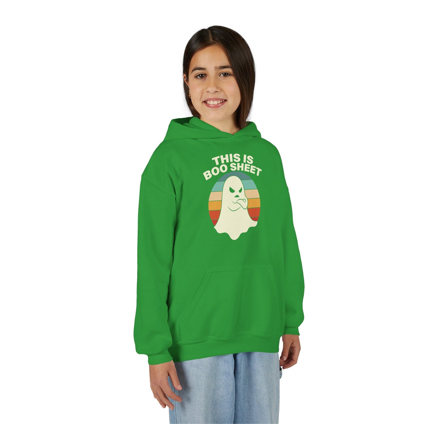 This Is Boo Sheet Funny Halloween T‑Shirt | Sarcastic Ghost Shirt for Spooky Season | Retro Ghost Graphic Tee for Men & Women Kids Hoodie
