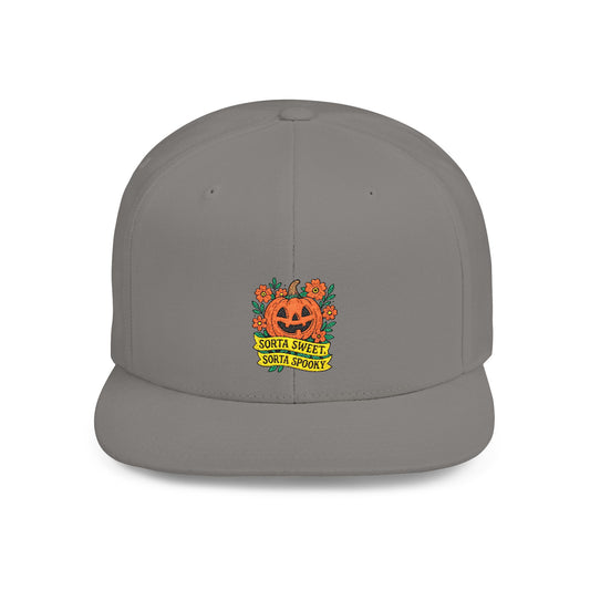 Cute Pumpkin Design – Sorta Sweet, Sorta Spooky Halloween Artwork Snapback Cap