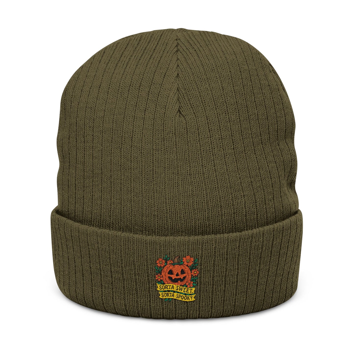 Cute Pumpkin Design – Sorta Sweet, Sorta Spooky Halloween Artwork Knit Cap