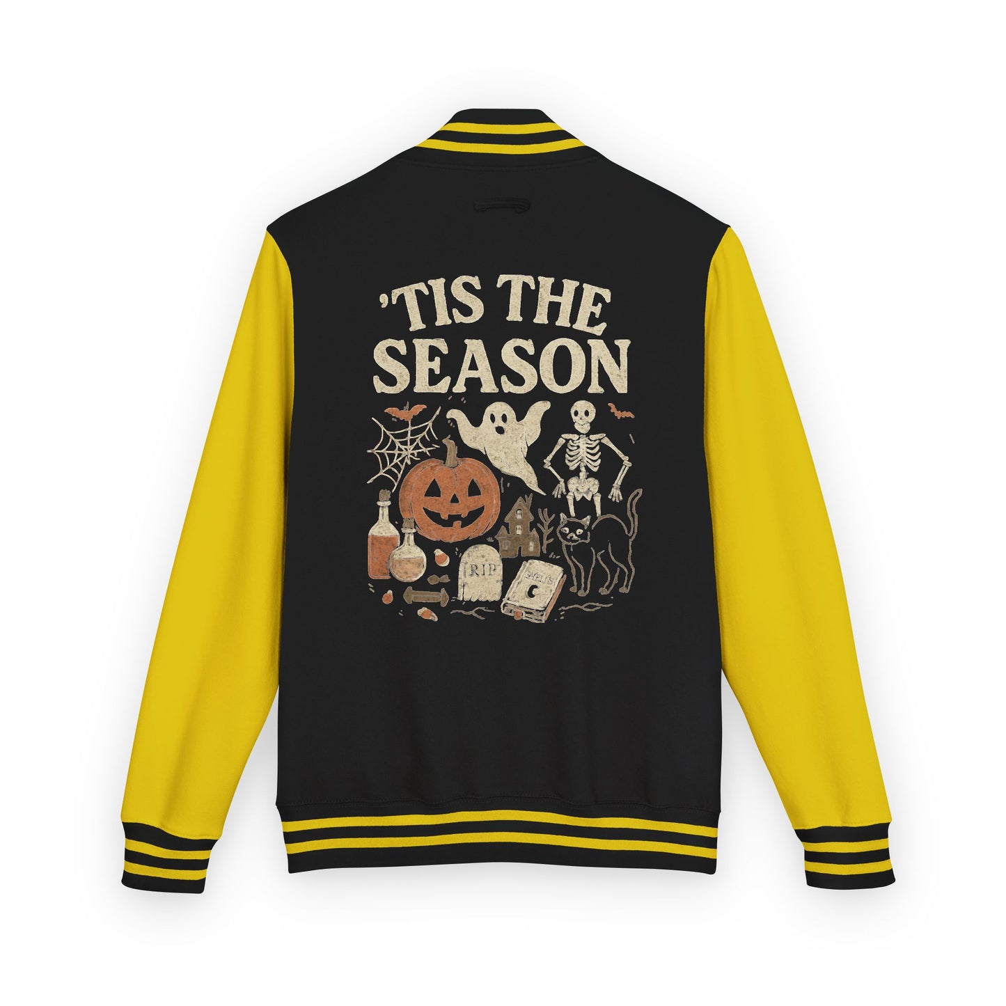 ‘Tis the Season Halloween  | Vintage Spooky Season Shirt with Ghost, Skeleton & Pumpkin | Retro Halloween Graphic Tee for Fall