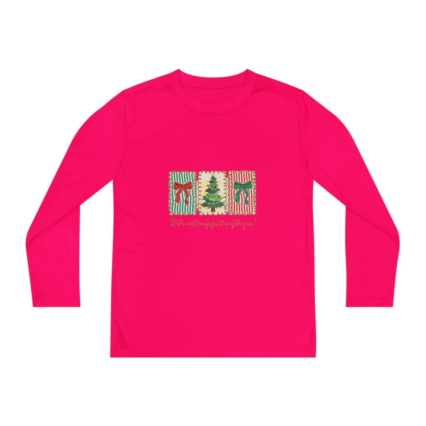 Festive Christmas Tree & Bow Design | It’s the Most Wonderful Time of the Year – Holiday Shirt, Mug, Tote & Home Decor