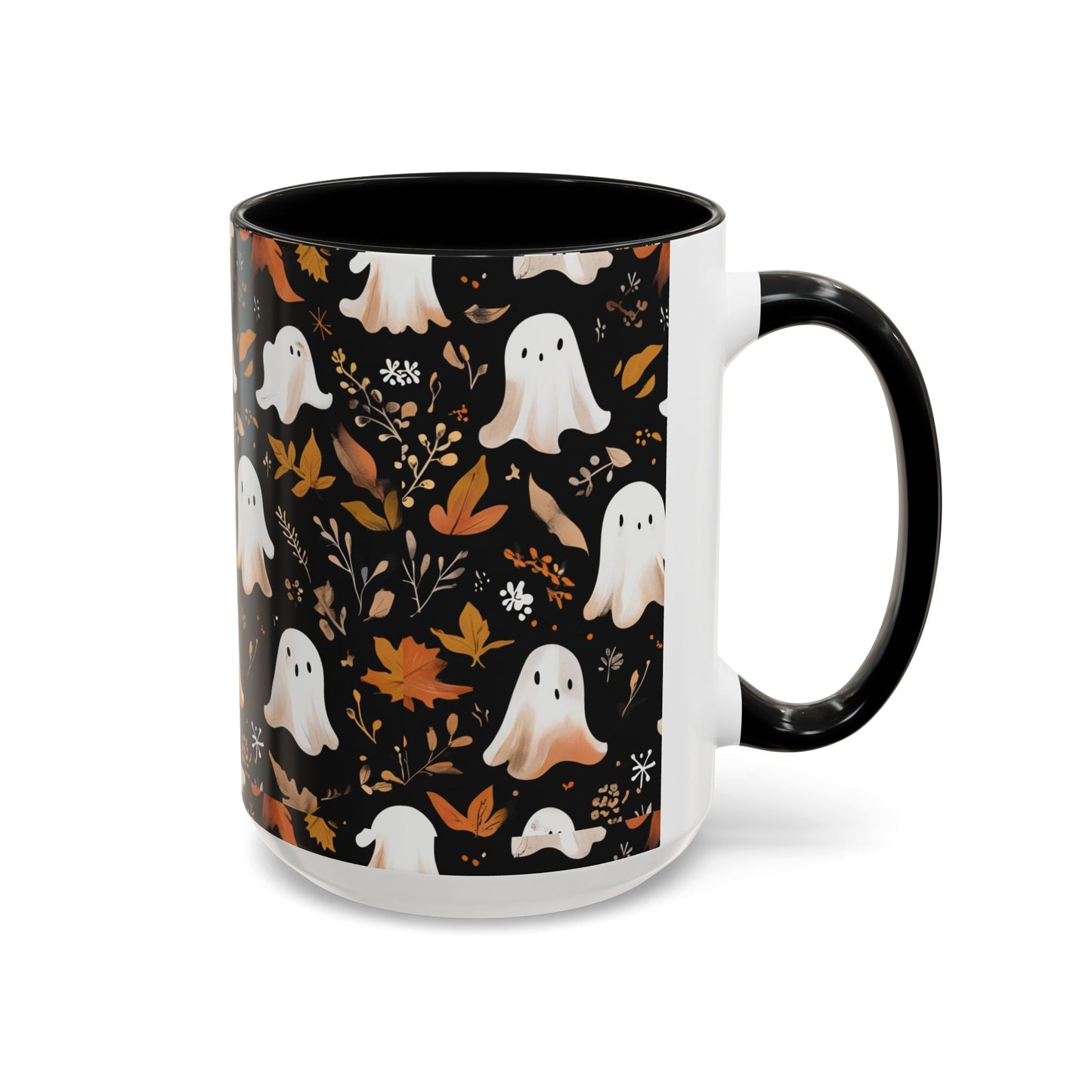 Halloween Ghost Coffee Mug, Cute Fall Mug, Spooky Drinkware, Autumn Gift, Ghost Decor, Accent Mug