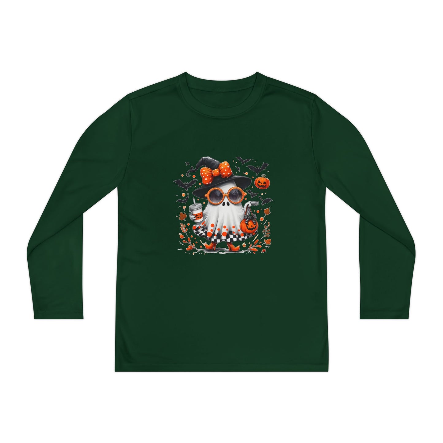 Cute Halloween Ghost  | Trendy Witch Ghost Outfit | Spooky Fall Shirt for Women | Pumpkin Aesthetic Halloween Apparel Gift