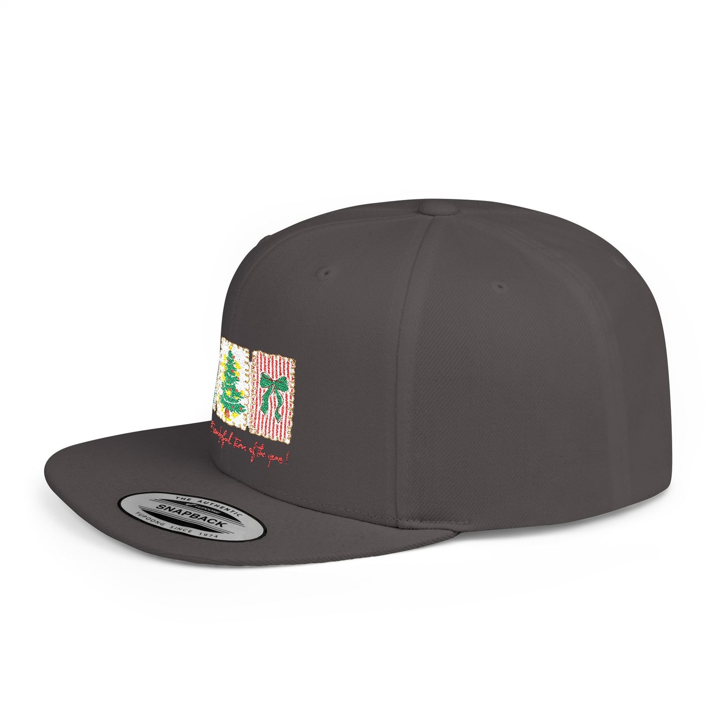 Festive Christmas Tree & Bow Design | It’s the Most Wonderful Time of the Year – Holiday Shirt, Mug, Tote & Home Decor Snapback Cap