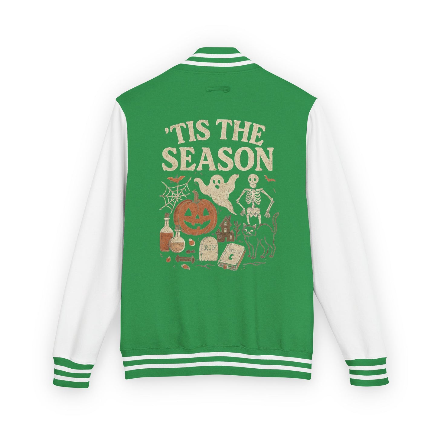 ‘Tis the Season Halloween  | Vintage Spooky Season Shirt with Ghost, Skeleton & Pumpkin | Retro Halloween Graphic Tee for Fall