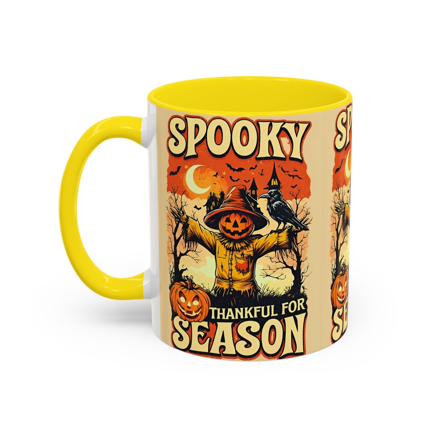 Spooky Thankful for the Season Mug π | Cute Pumpkin Halloween Coffee Cup Accent Mug