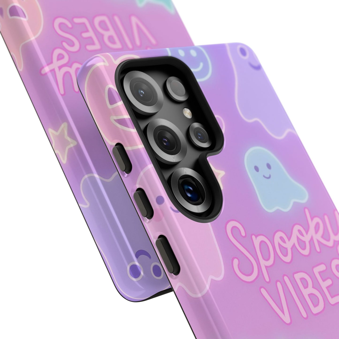 Spooky Vibes Pastel Halloween Design | Cute Ghosts, Pumpkins & Bats Aesthetic Phone Cases