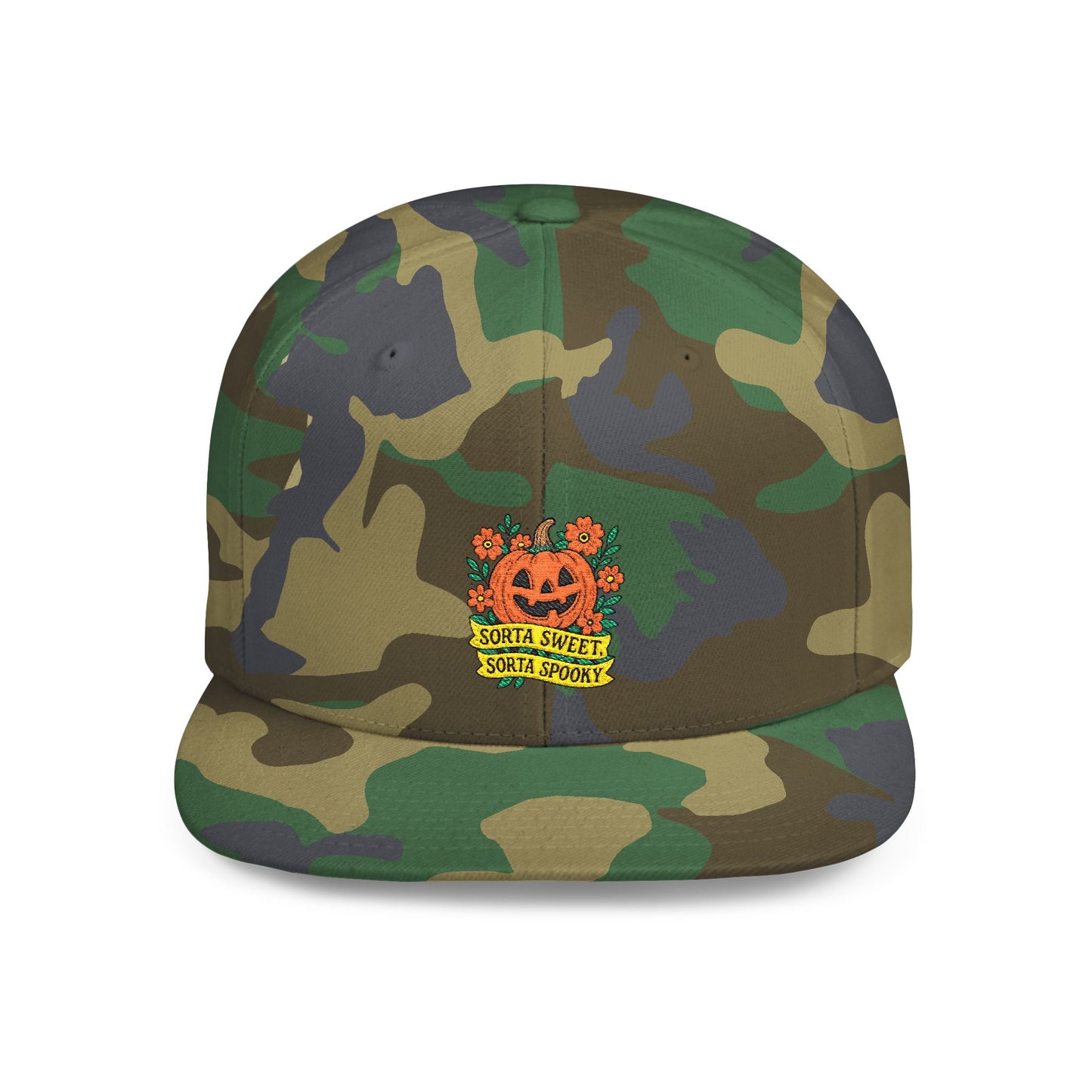 Cute Pumpkin Design – Sorta Sweet, Sorta Spooky Halloween Artwork Snapback Cap