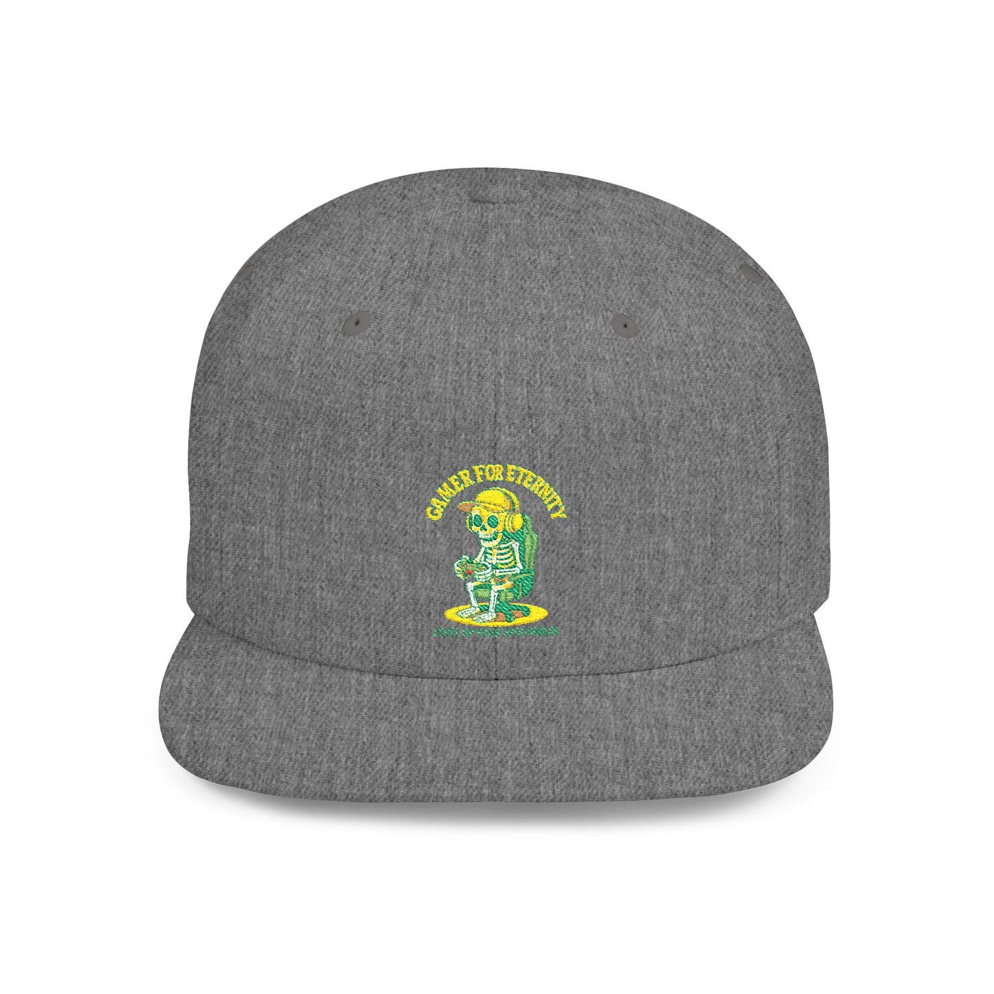 Trendy Flat Bill Snapback Hat, Casual Outdoor Cap, Custom Graphic Hat, Perfect for Summer Festivals, Streetwear Accessory, Snapback Cap