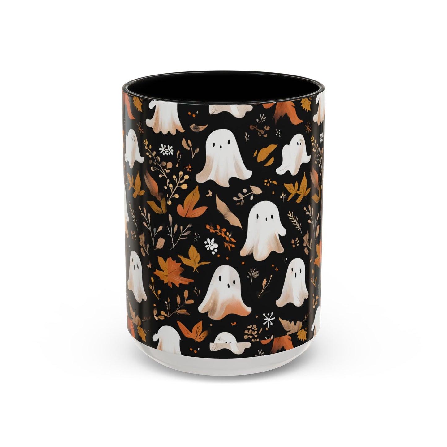 Halloween Ghost Coffee Mug, Cute Fall Mug, Spooky Drinkware, Autumn Gift, Ghost Decor, Accent Mug