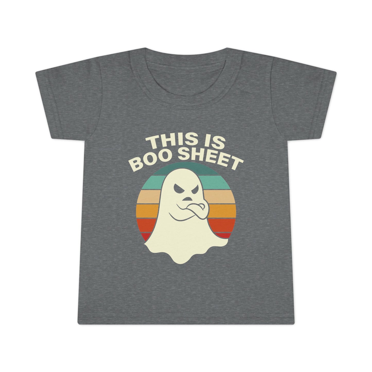 This Is Boo Sheet Funny Halloween T‑Shirt | Sarcastic Ghost Shirt for Spooky Season | Retro Ghost Graphic Tee for Men & Women Toddler T-Shirt