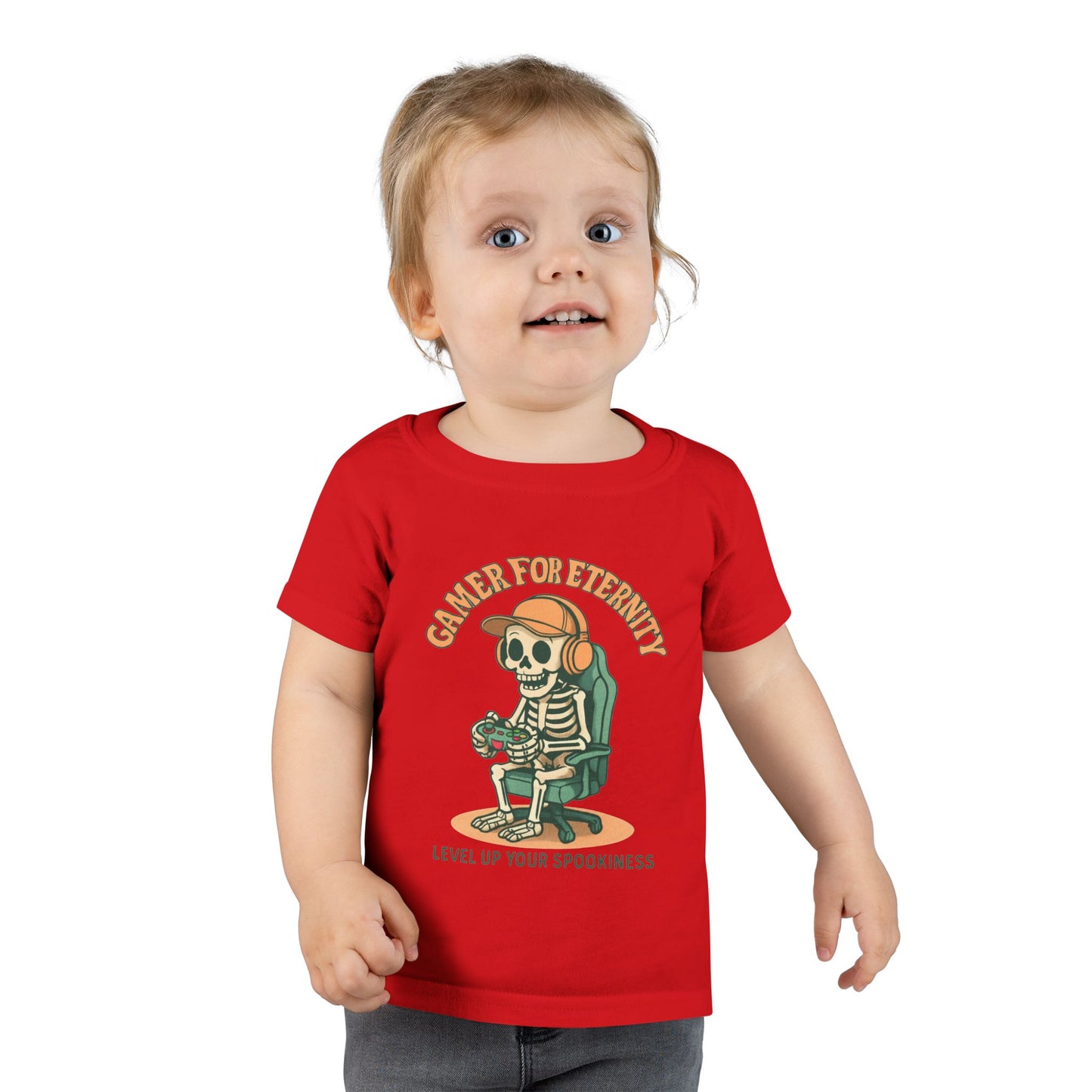 Toddler Skeleton Gamer T-Shirt, Cute Kids Tee, Halloween Costume, Birthday Gift, Casual Wear, Funny Toddler Shirt, Toddler T-Shirt