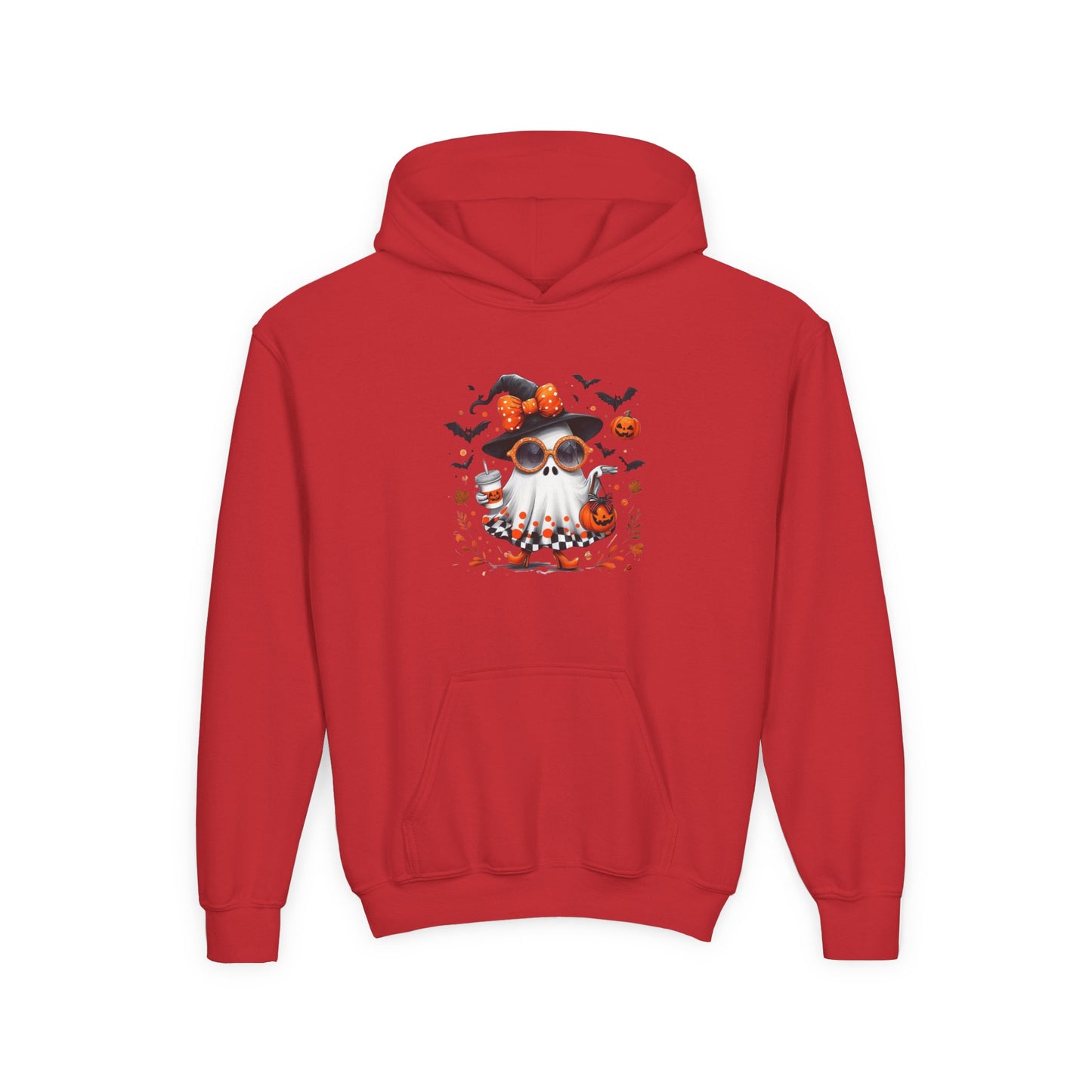 Cute Halloween Ghost T-Shirt | Trendy Witch Ghost Outfit | Spooky Fall Shirt for Women | Pumpkin Aesthetic Halloween Apparel Gift Kids Hoodie
