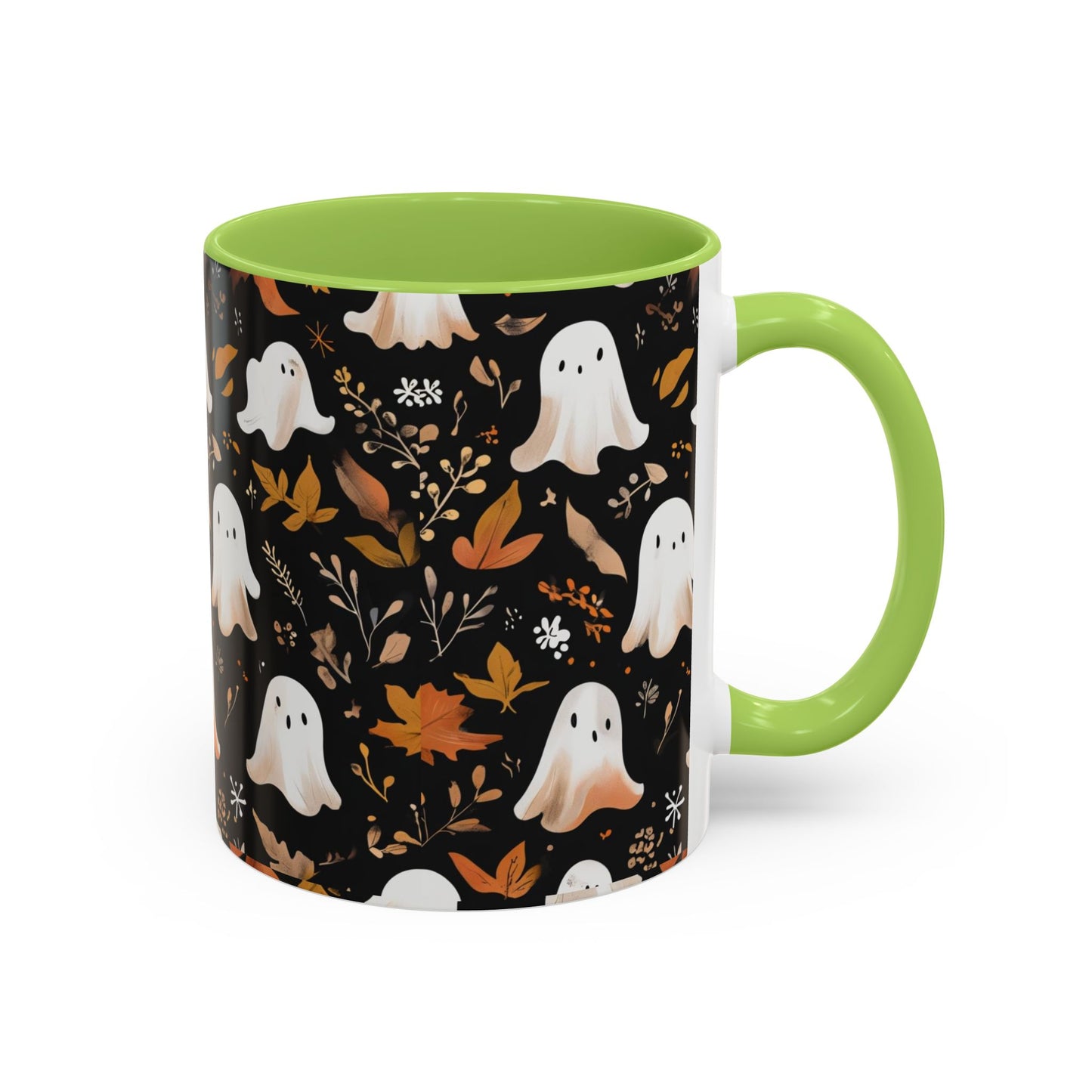 Halloween Ghost Coffee Mug, Cute Fall Mug, Spooky Drinkware, Autumn Gift, Ghost Decor, Accent Mug