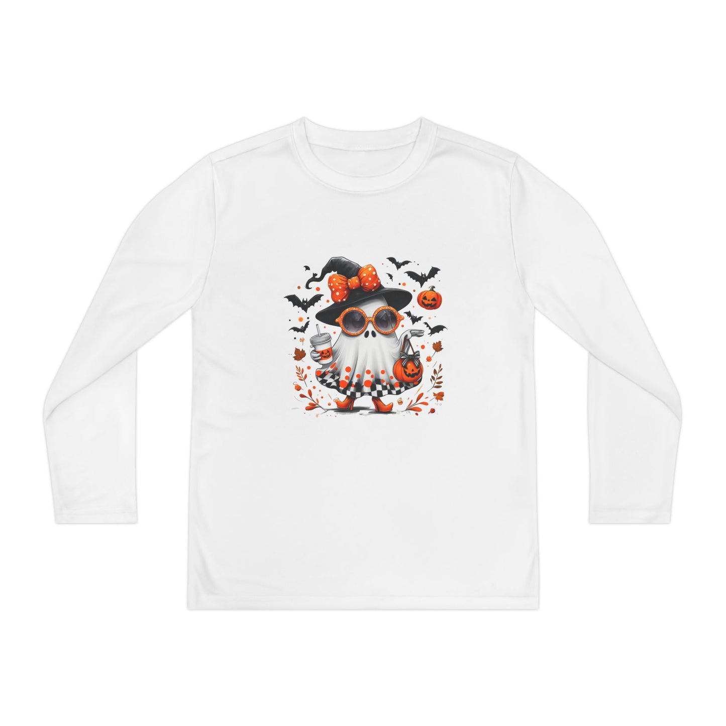 Cute Halloween Ghost  | Trendy Witch Ghost Outfit | Spooky Fall Shirt for Women | Pumpkin Aesthetic Halloween Apparel Gift