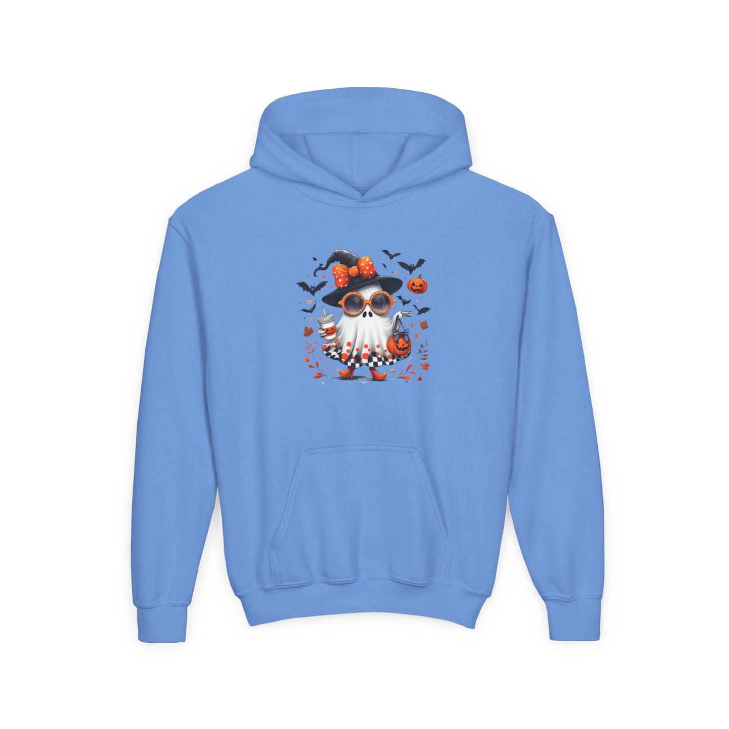 Cute Halloween Ghost T-Shirt | Trendy Witch Ghost Outfit | Spooky Fall Shirt for Women | Pumpkin Aesthetic Halloween Apparel Gift Kids Hoodie