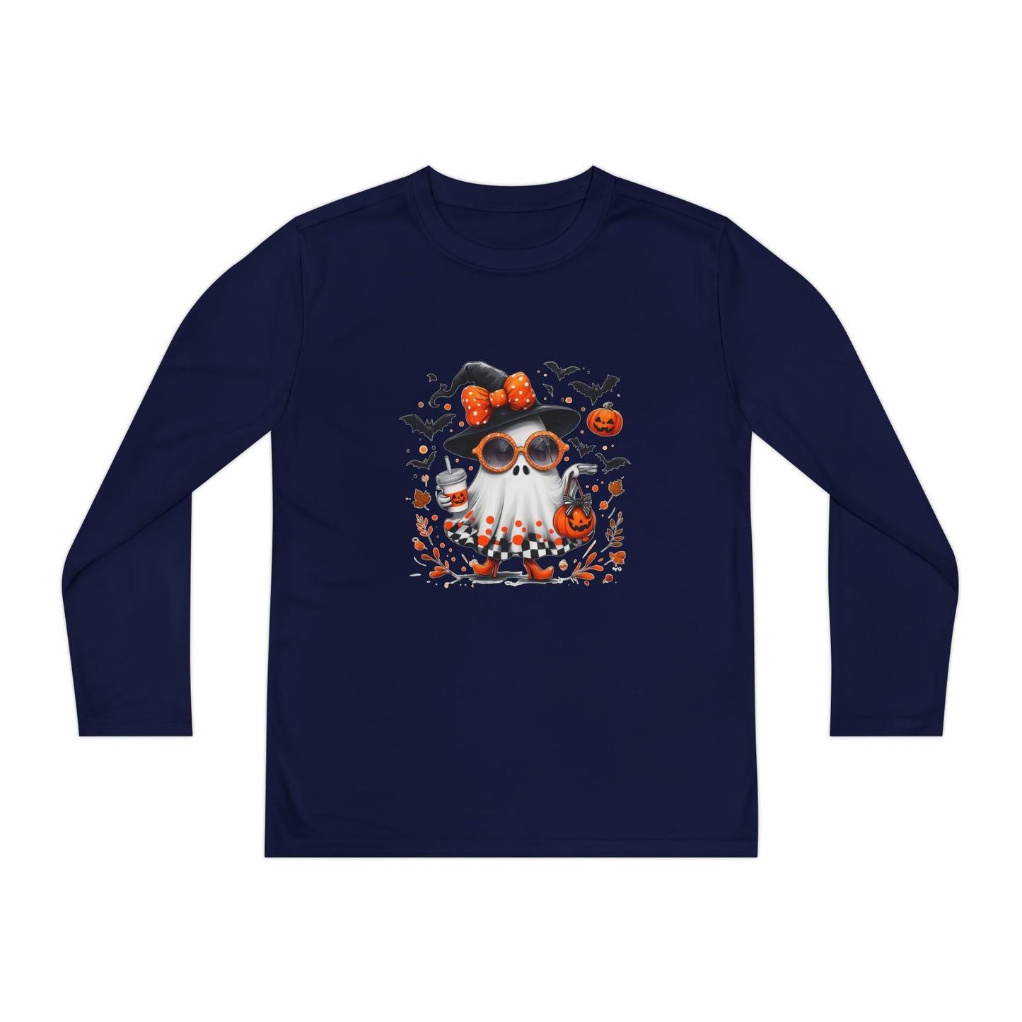 Cute Halloween Ghost  | Trendy Witch Ghost Outfit | Spooky Fall Shirt for Women | Pumpkin Aesthetic Halloween Apparel Gift